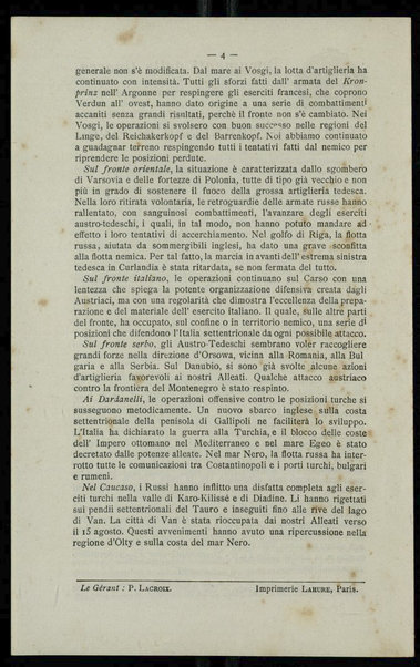 Documenti della guerra : bollettino d'informazioni pubblicato dalla Camera di commercio di Parigi